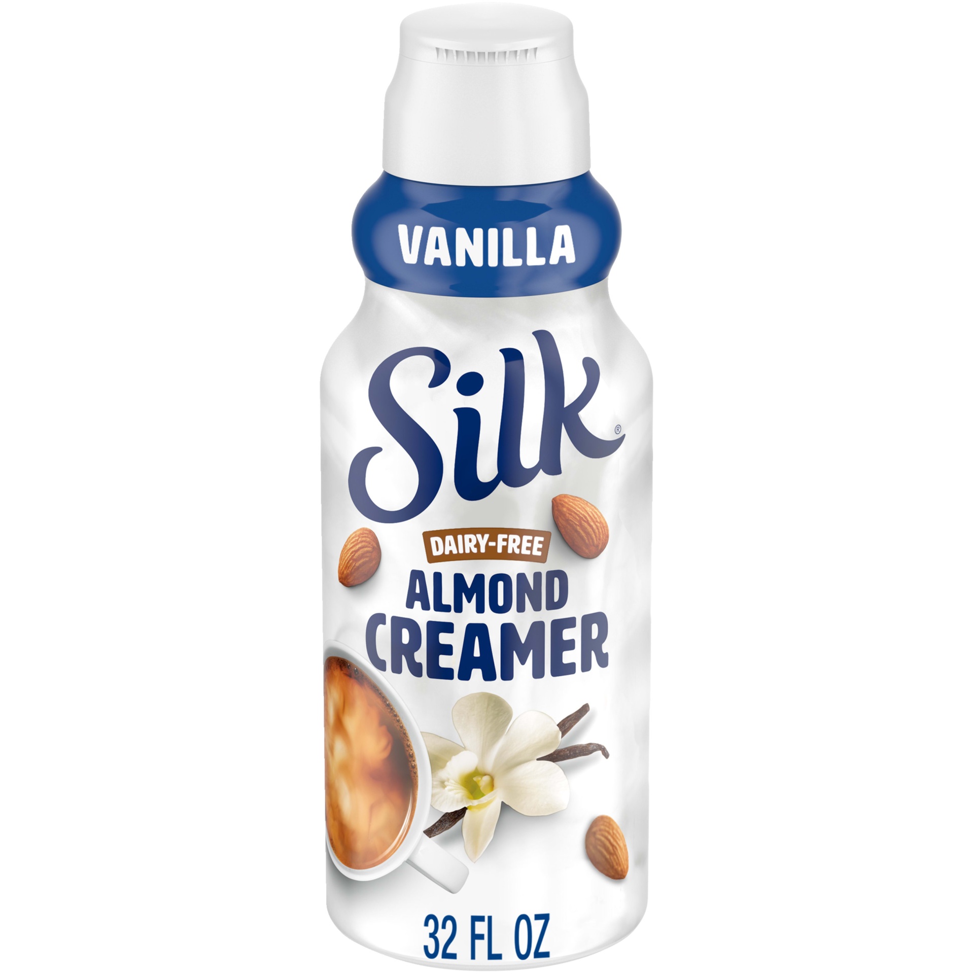 slide 1 of 6, Silk Vanilla Almond Creamer, 32 fl oz