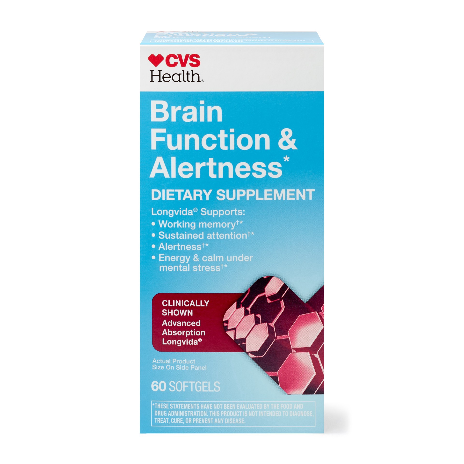 slide 1 of 1, CVS Health Mental Accuracy & Alertness Softgels, 60 ct