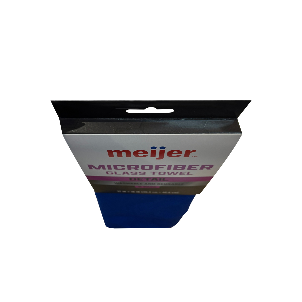 slide 7 of 8, Meijer Microfiber Glass Towel, 2PK, 2 ct
