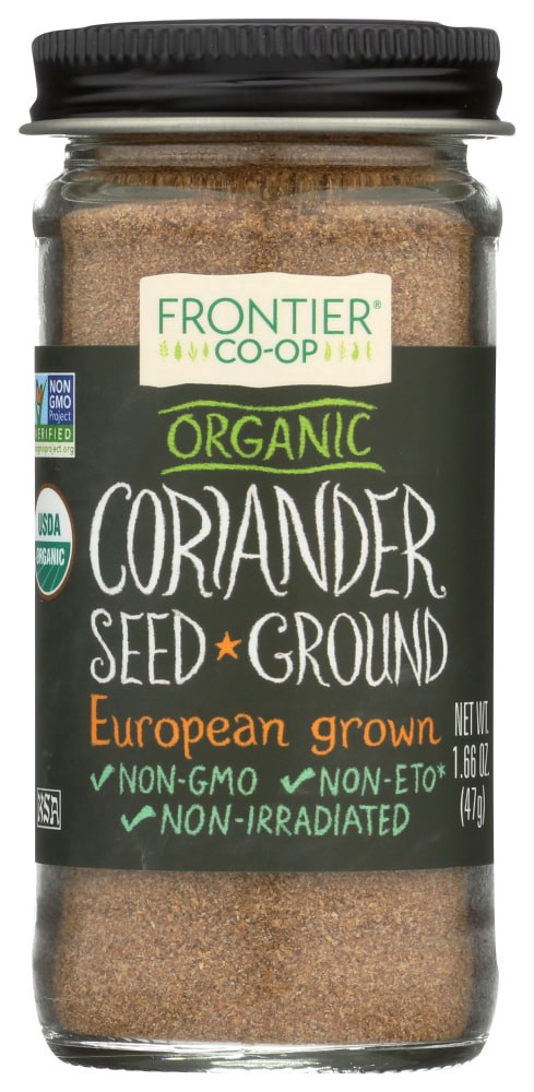 slide 1 of 1, Frontier Co-Op Organic Ground Coriander Seed, 1.66 oz