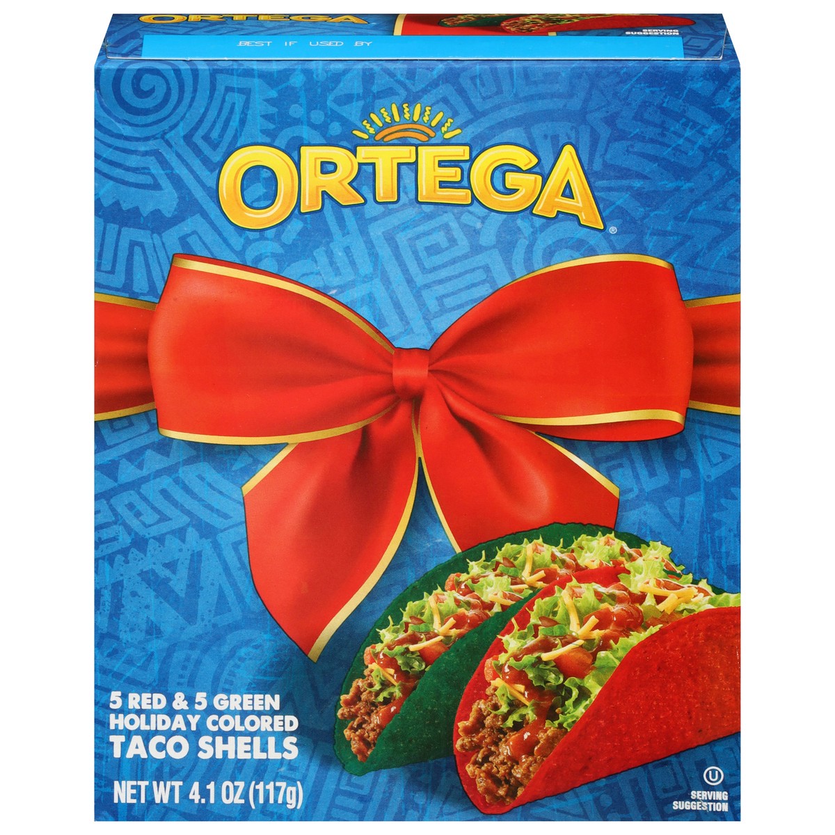 slide 1 of 3, Ortega Holiday Colored Taco Shells 10 Each, 1 ct