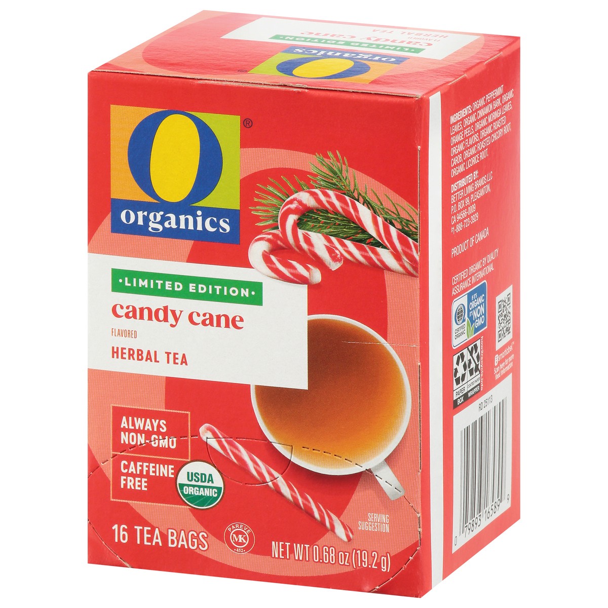 slide 3 of 4, O Organics Candy Cane Tea 16 Ct - 16 CT, 16 ct
