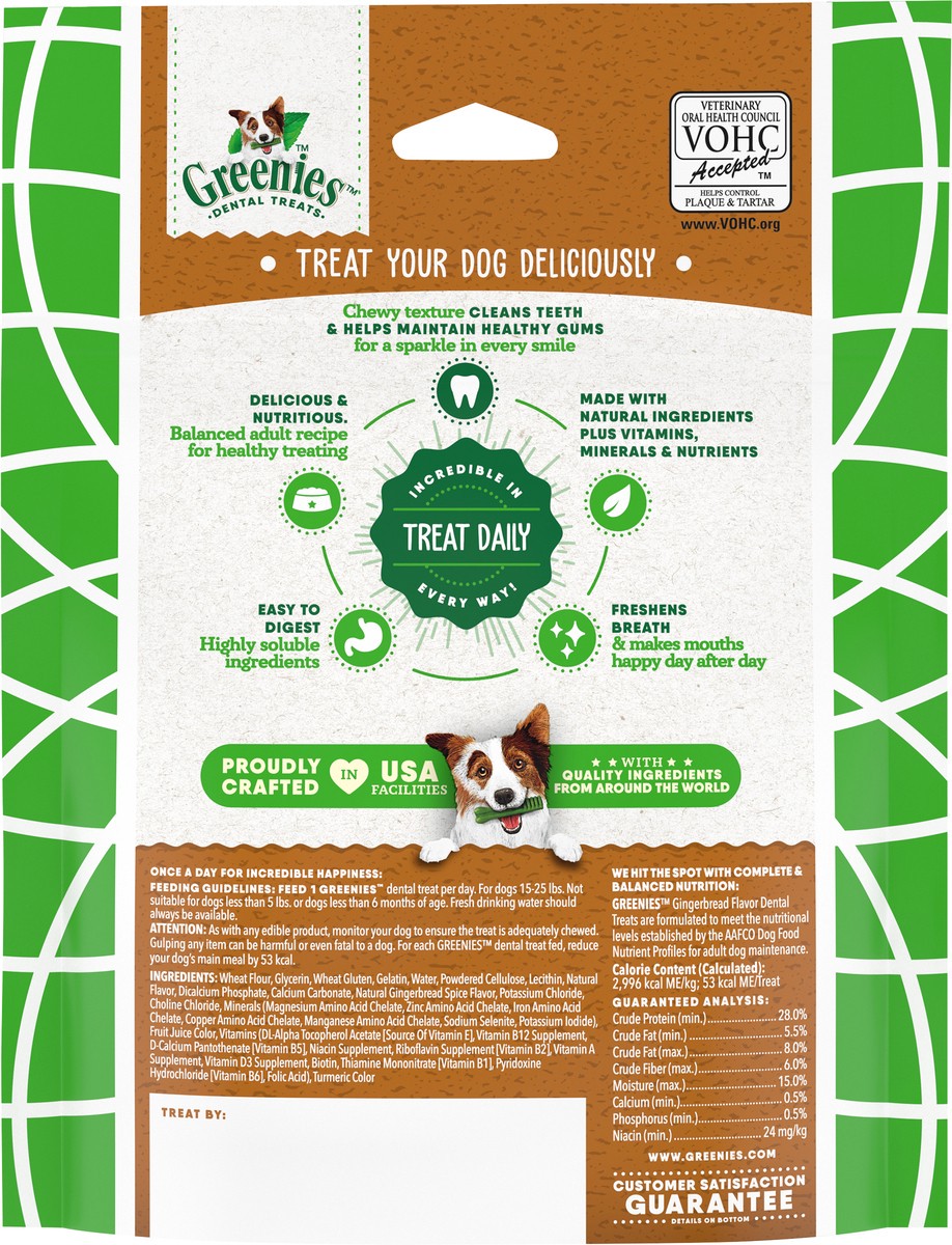 slide 4 of 15, Greenies Petite Gingerbread Flavor Dental Treats 10 ea, 6 Oz