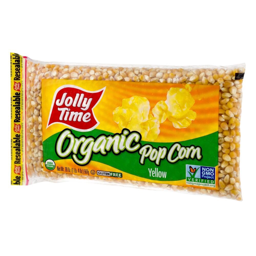 slide 3 of 5, Jolly Time Yellow Organic Popcorn Kernels - 20 oz, 20 oz