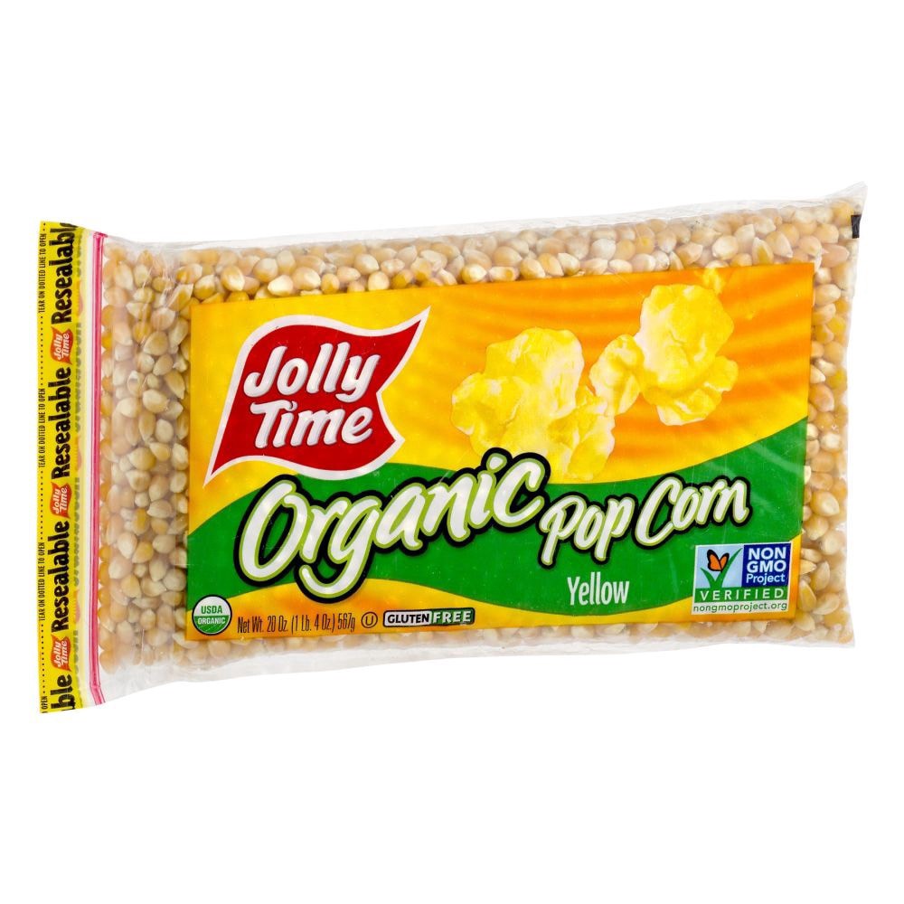 slide 4 of 5, Jolly Time Yellow Organic Popcorn Kernels - 20 oz, 20 oz