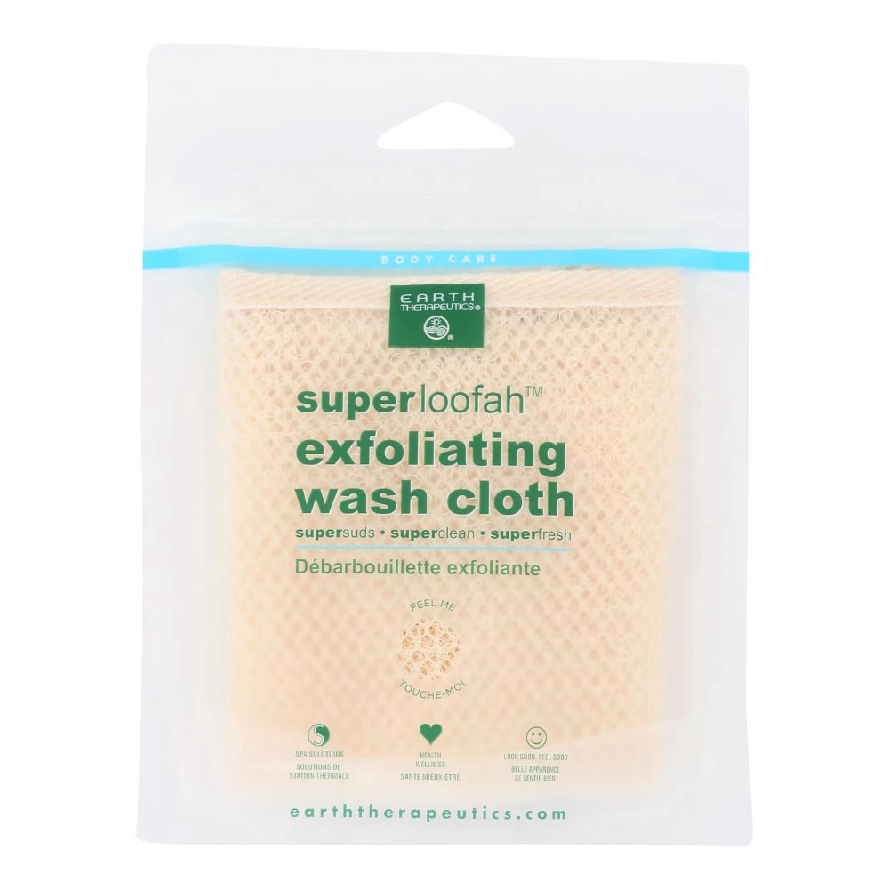 slide 1 of 1, Earth Therapeutics Super Loofah Exfoliating Wash Cloth, 1 ct