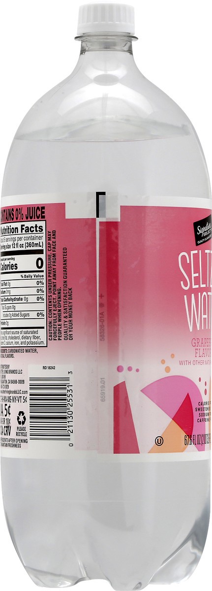 slide 4 of 11, Signature Select Seltzer Water - 2 liter, 2 liter