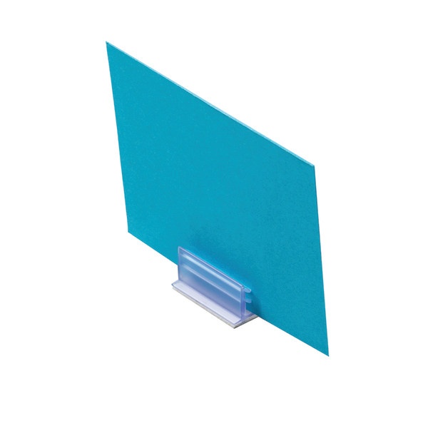 slide 1 of 3, Deflect-O Supergrip Sign Holder, Clear, 50 ct; 1/2 in x 1 in x 1/2 in