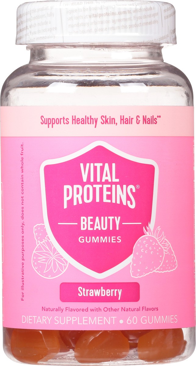 slide 5 of 9, Vital Proteins Strawberry Beauty Gummies 60 ea, 60 ct