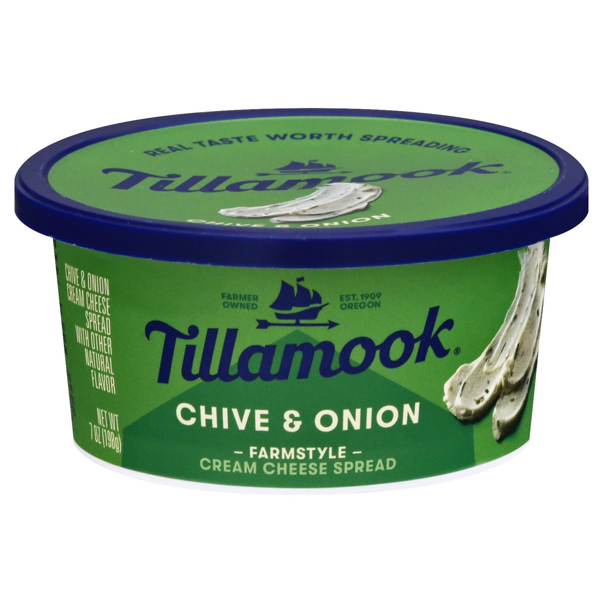 Tillamook Chive & Onion Farmstyle Cream Cheese 7oz 7 oz Shipt