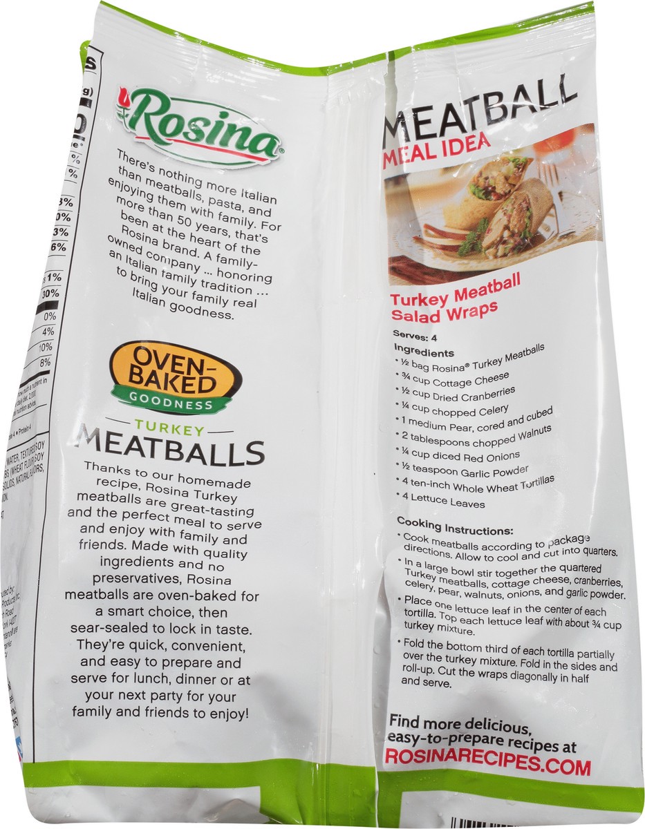 slide 8 of 9, Rosina Italian Style Turkey Meatballs 22 oz, 22 oz