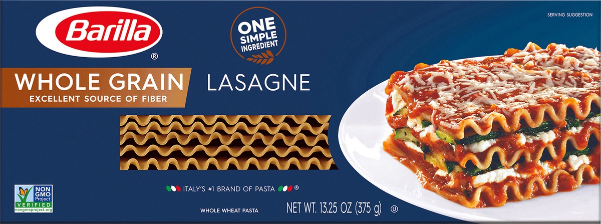 slide 6 of 9, Barilla Whole Grain Lasagne Pasta, 13.25 oz