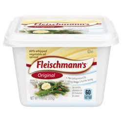 FLEISCHMANN''S Original, 60% Whipped Vegetable Oil Spread, 11.8oz