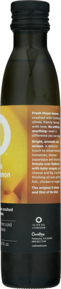 slide 4 of 4, O Olive Oil & Vinegar Organic Oil Olive Meyer Lemons - 8.5 Fl. Oz., 8.5 fl oz