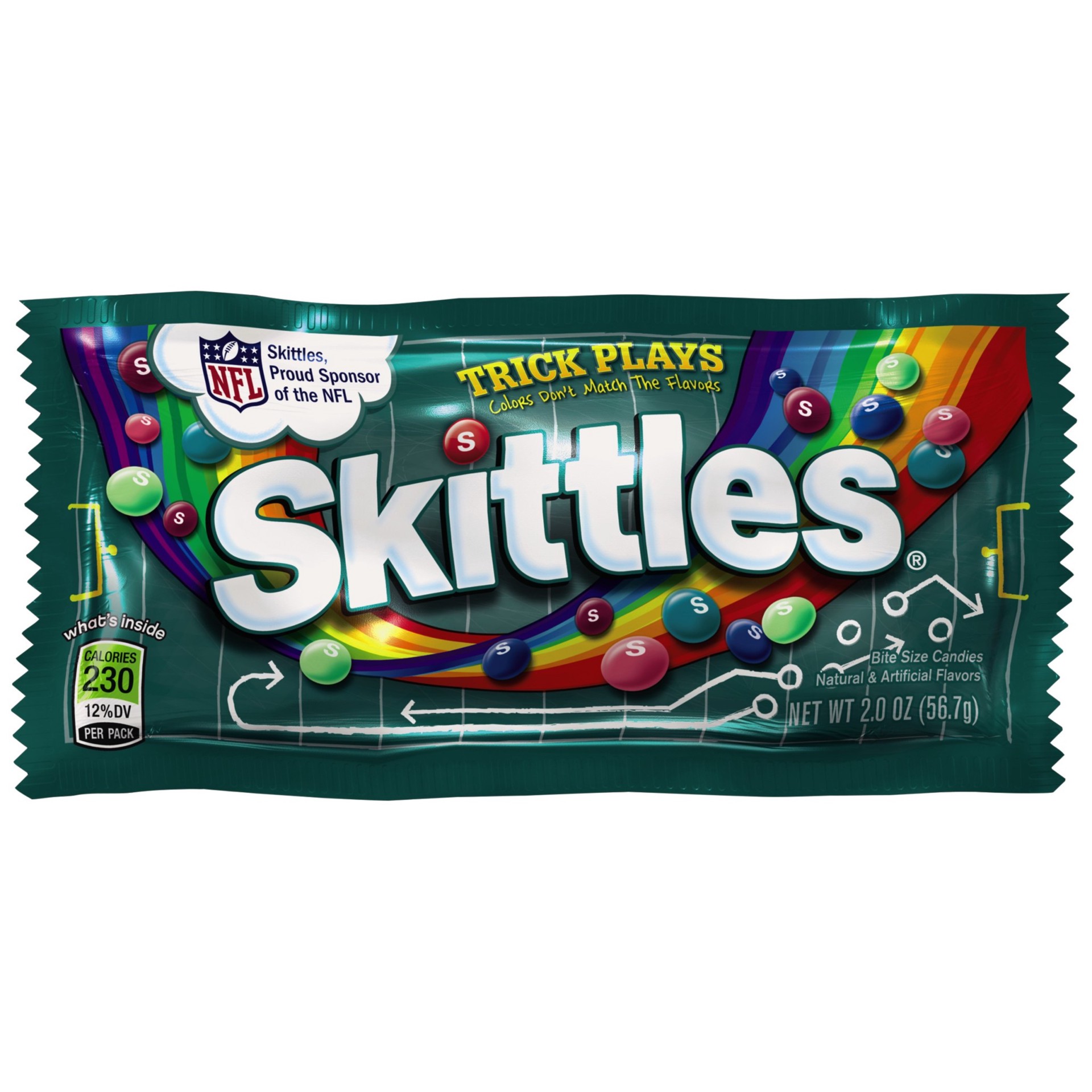 slide 1 of 6, Skittles Trick Plays Candy Single Pack, 2 ounce, 2 oz