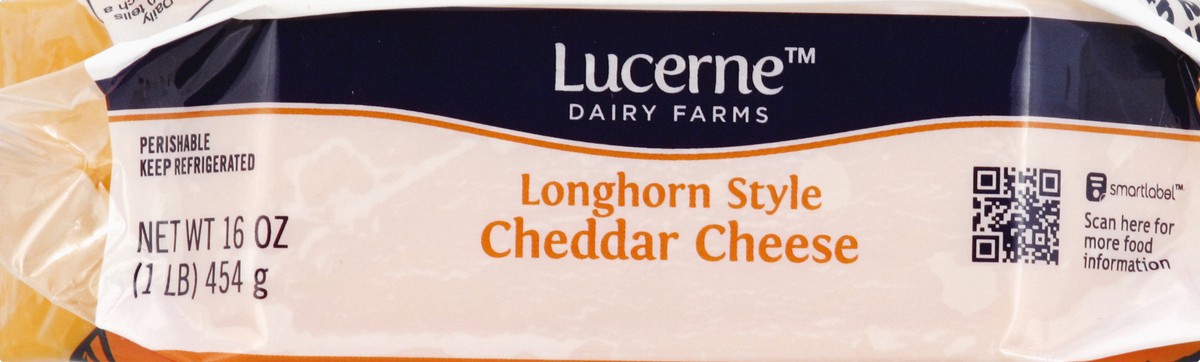 slide 2 of 6, Lucerne Dairy Farms Cheese Natural Longhorn Half Moon, 16 oz