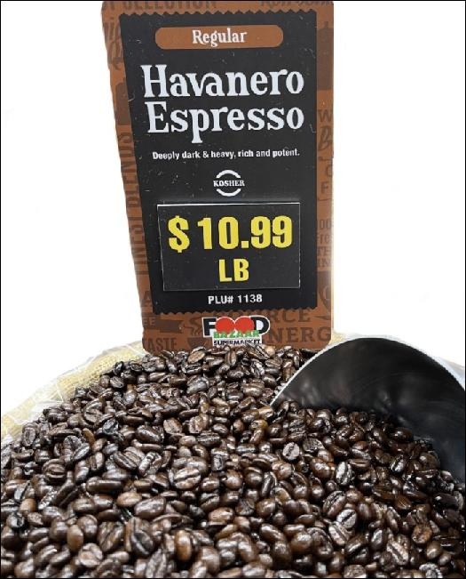 slide 1 of 1, Fwy Coffee Havanero Espresso, per lb