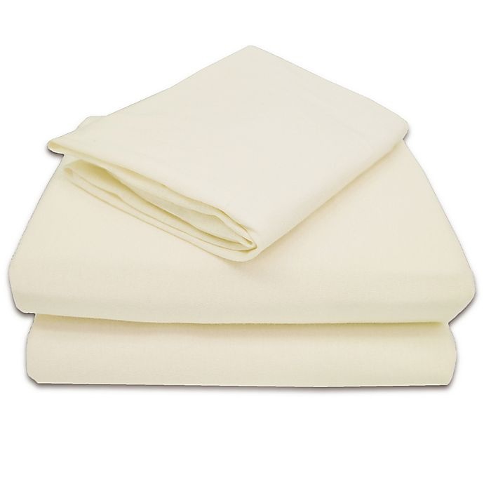 slide 1 of 1, TL Care 100% Cotton Jersey Toddler Sheet Set - Ecru, 3 ct