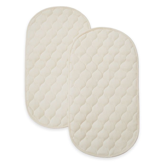 slide 1 of 1, TL Care Organic Cotton Waterproof Playard Changing Table Pads, 2 ct