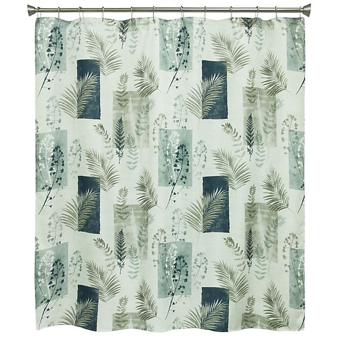 slide 2 of 2, Bacova Taylor Shower Curtain - Navy, 70 in x 96 in