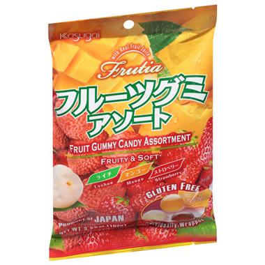 slide 1 of 1, Kasugai Lychee Gummy Candy, 3.59 oz