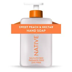 Native Sweet Peach & Nectar Liquid Hand Soap - 13 fl oz