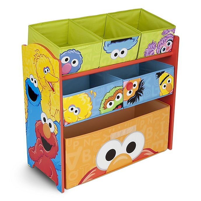 slide 2 of 6, Delta Children Sesame Street 6-Bin Design and Store Toy Storage Organizer, 1 ct