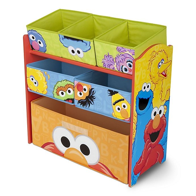 slide 3 of 6, Delta Children Sesame Street 6-Bin Design and Store Toy Storage Organizer, 1 ct