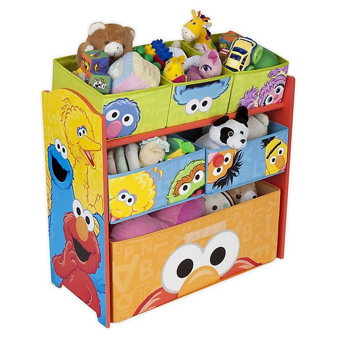 slide 1 of 6, Delta Children Sesame Street 6-Bin Design and Store Toy Storage Organizer, 1 ct