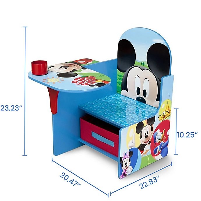 slide 2 of 4, Delta Children Disney Mickey Mouse Chair with Desk and Storage Bin, 1 ct