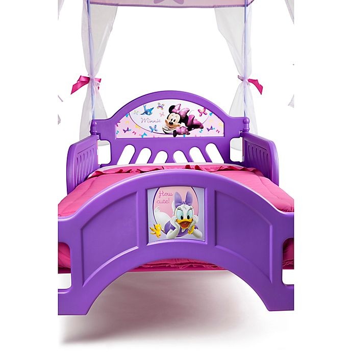 slide 3 of 4, Disney Minnie Mouse Canopy Toddler Bed - Pink, 1 ct