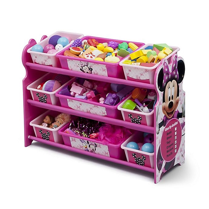 slide 3 of 5, Delta Children Delta Disney Minnie Mouse 9-Bin Organizer - Pink, 1 ct