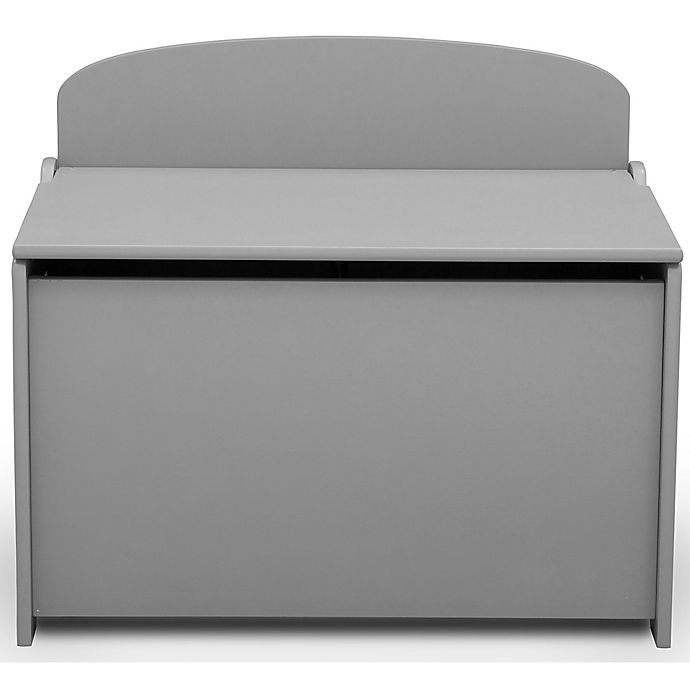 slide 3 of 6, Delta Children MySize Deluxe Toy Box - Grey, 1 ct