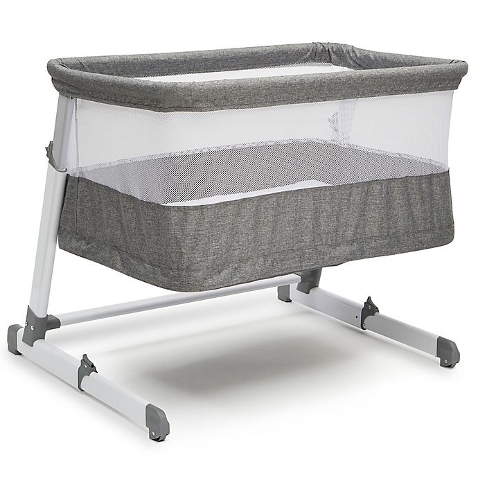 slide 1 of 1, Delta Children Beautyrest Room2Grow Bedside Newborn Bassinet to Infant Sleeper - Grey, 1 ct