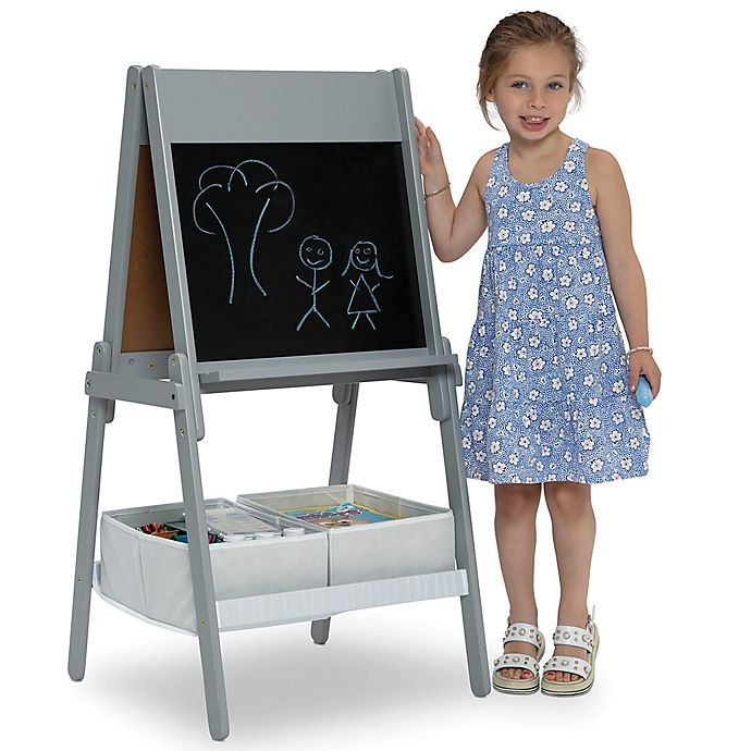 slide 6 of 8, Delta Children Chelsea Storage Easel with Paper Roll and Magnet, 1 ct