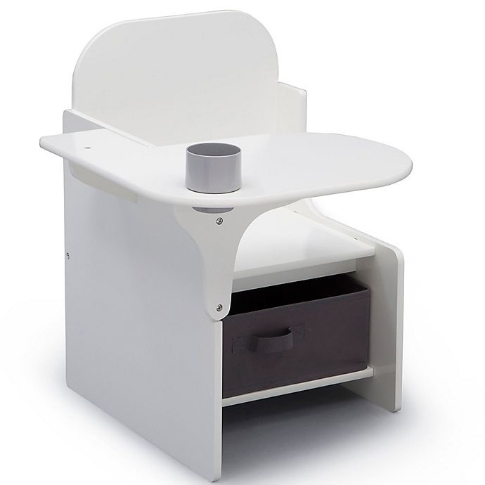 slide 5 of 6, Delta Children MySize Chair Desk with Storage Bin - Bianca White, 1 ct