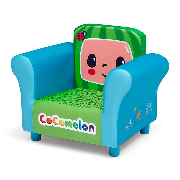 slide 5 of 7, Delta Children CoComelon Upholstered Kids Chair - Blue, 1 ct