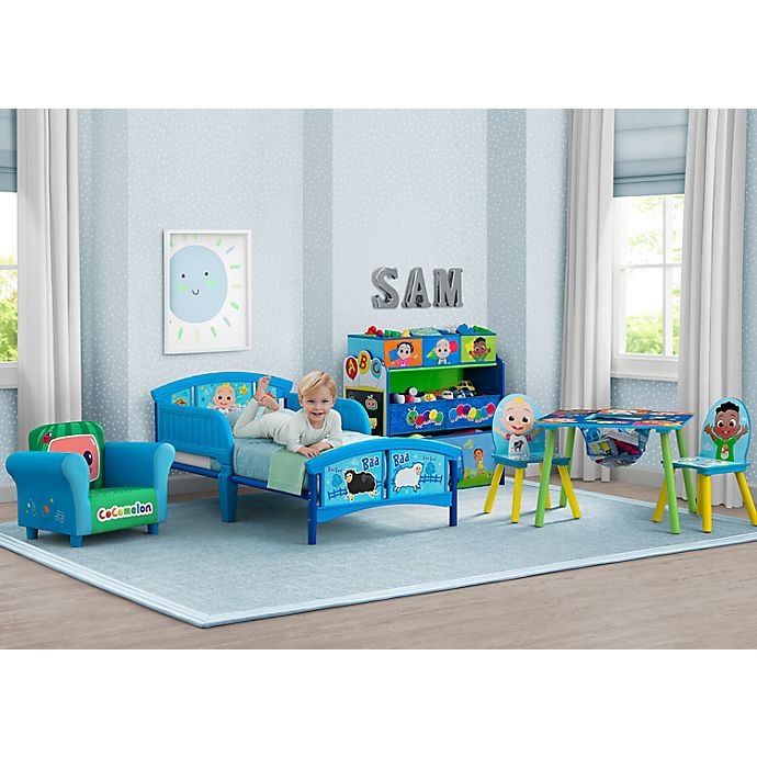 slide 7 of 7, Delta Children CoComelon Upholstered Kids Chair - Blue, 1 ct