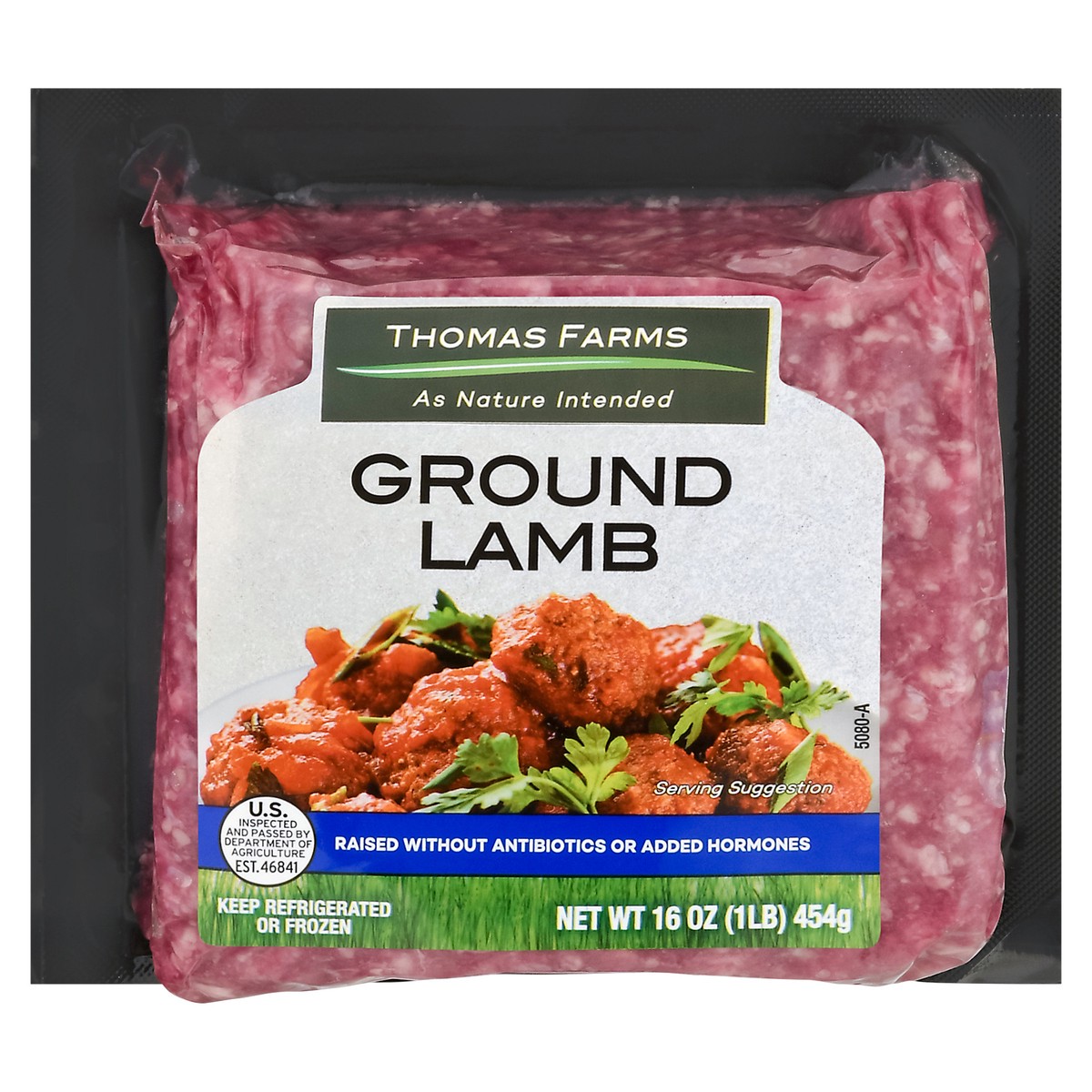 slide 6 of 13, Thomas Farms Ground Lamb 16 oz, 16 oz