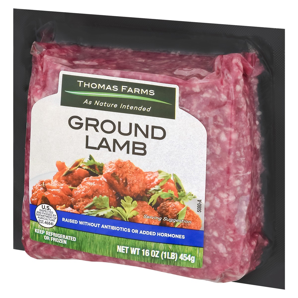 slide 9 of 13, Thomas Farms Ground Lamb 16 oz, 16 oz