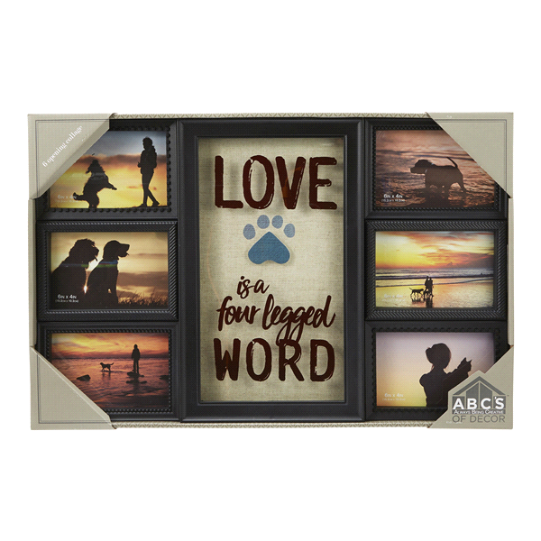 slide 1 of 1, ABC Frame Six Opening Collage, Love Is A Four Letter Word, 1 ct