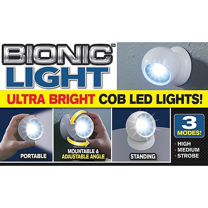 slide 5 of 5, As Seen on TV Bell + Howell Bionic Ball LED Light Motion Sensors - White, 3 ct