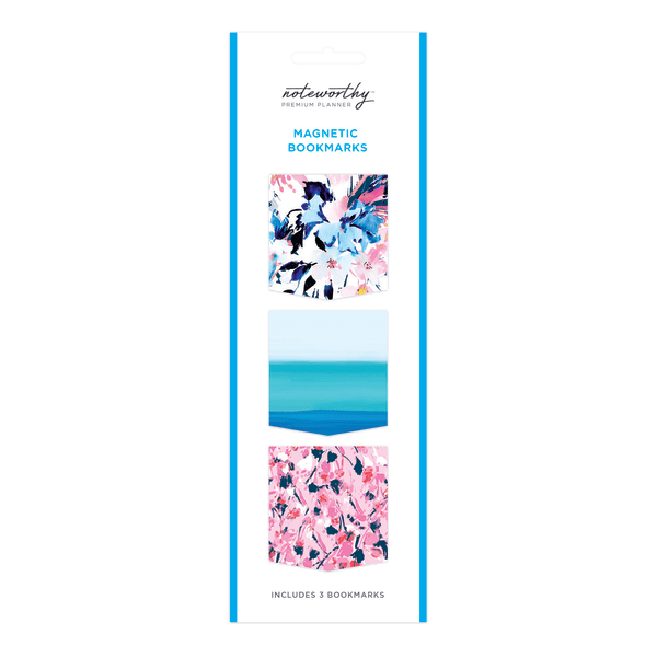 slide 1 of 1, Blue Sky Noteworthy Magnetic Bookmarks, Pack Of 3 Bookmarks, 3 ct