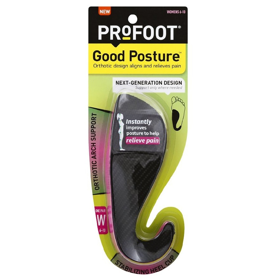 slide 1 of 1, PROFOOT Men's Good Posture Insoles, 1 pair