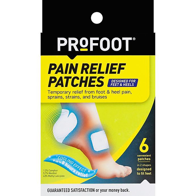 slide 2 of 3, PROFOOT Pain Relief Patches for Feet and Ankles, 6 ct