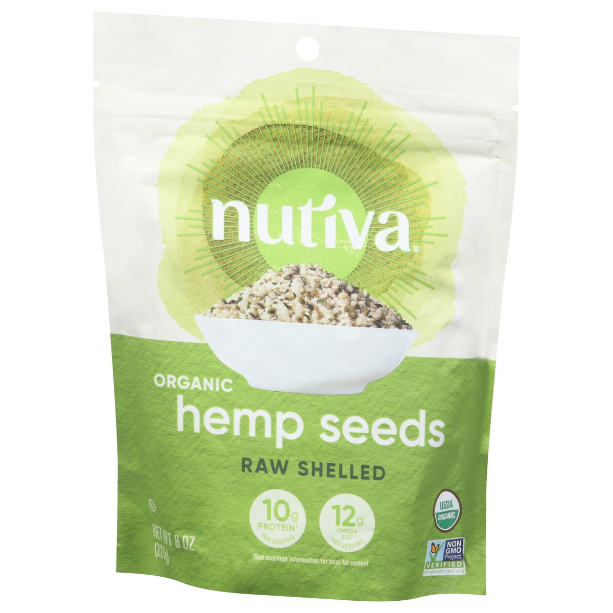 slide 6 of 9, Nutiva Organic Raw Shelled Hemp Seeds 8 oz, 8 oz