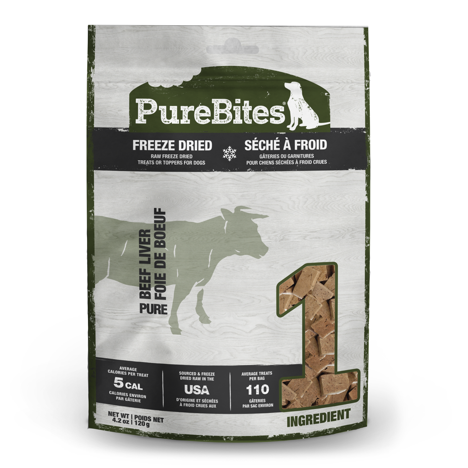 slide 1 of 5, PureBites Beef Liver, 1 ct