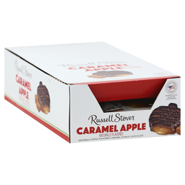 slide 1 of 1, Russell Stover Caramel Apple Stripes Bar, 1.3 oz