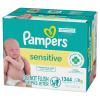 slide 5 of 29, Pampers Baby Wipes Sensitive Perfume Free 16X Pop-Top Packs 1344 Count, 1344 ct