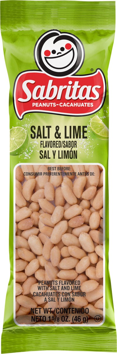 slide 4 of 6, Sabritas Peanuts Salt & Lime Flavored 1 5/8 Oz, 1.62 oz